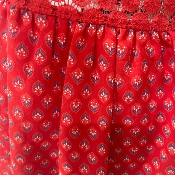 New York Company Red long Summer Dress size Medium - Picture 10 of 16